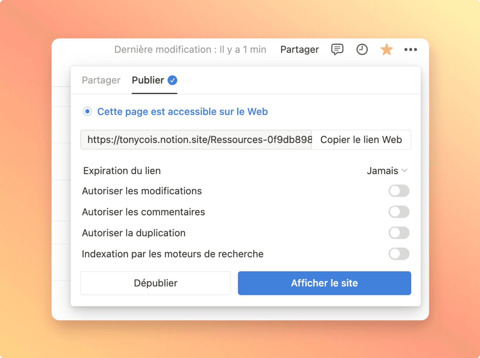 Comment partager une page Notion en 2026 ?