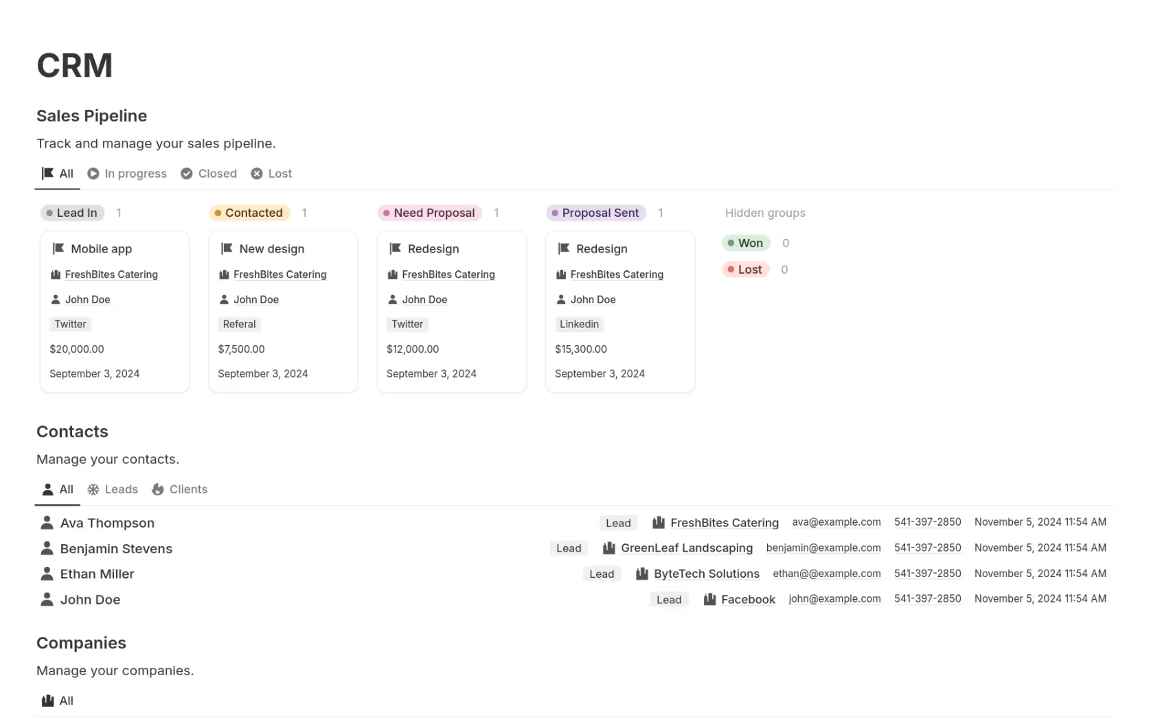 CRM de Pathpages