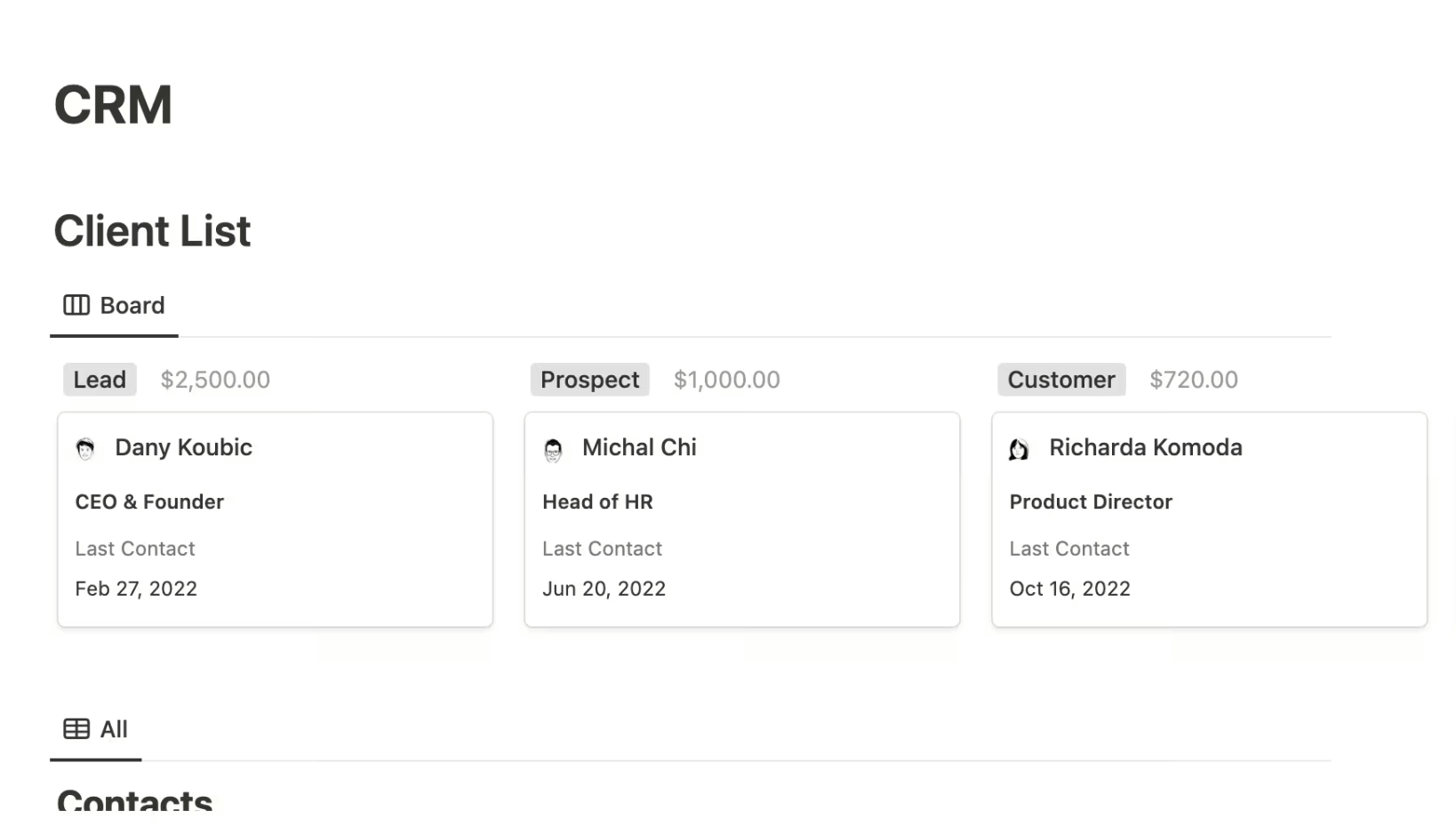 CRM Simple